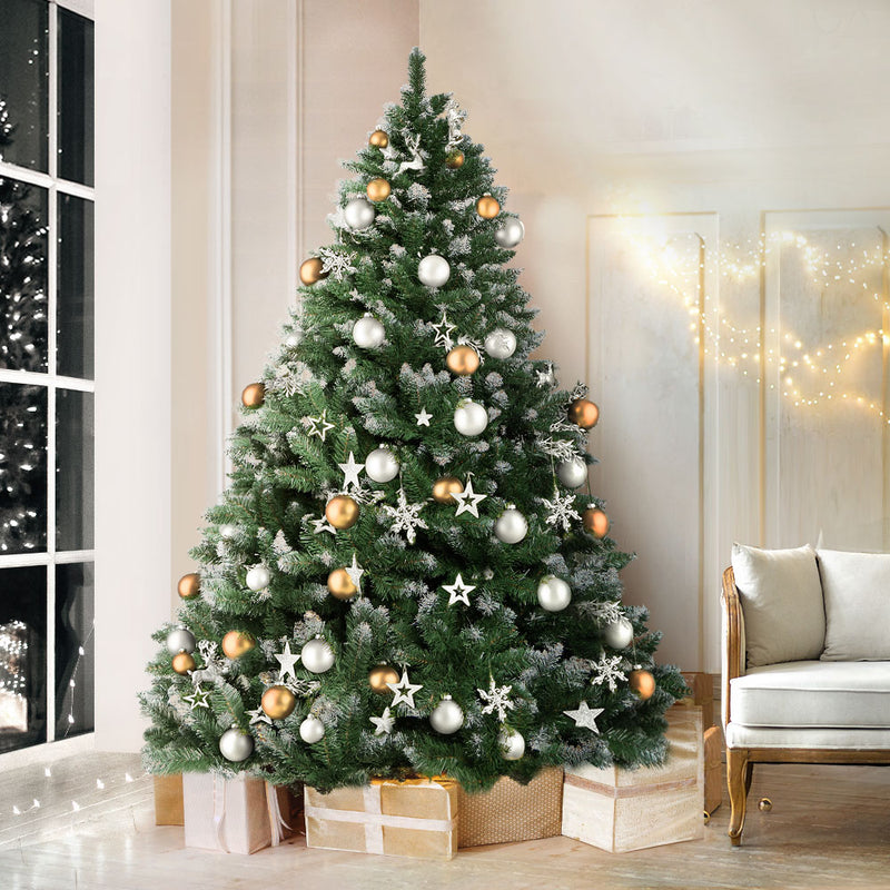 2.1m Snow-Frosted Fir Christmas Tree – 905 Tips