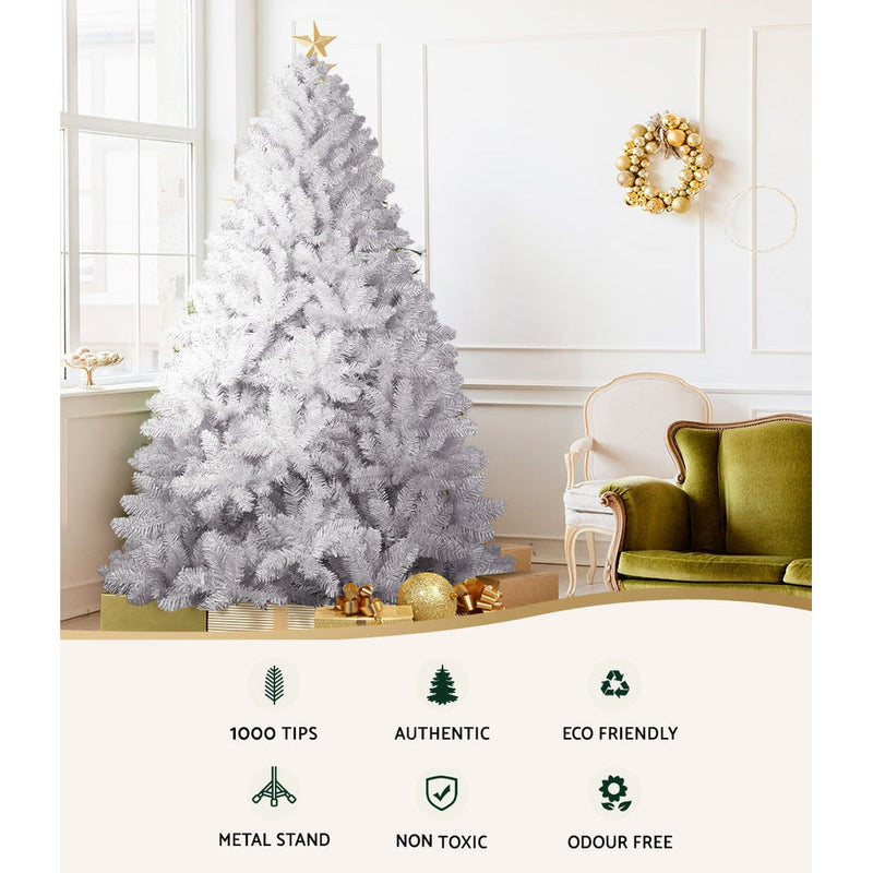 Christmas Tree 2.1m 1000 White Tips