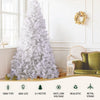 2.1m White Pre-Lit Christmas Tree – 500 Warm LEDs