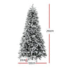 2.1m Snow-Flocked Christmas Tree – 500 Warm White LEDs