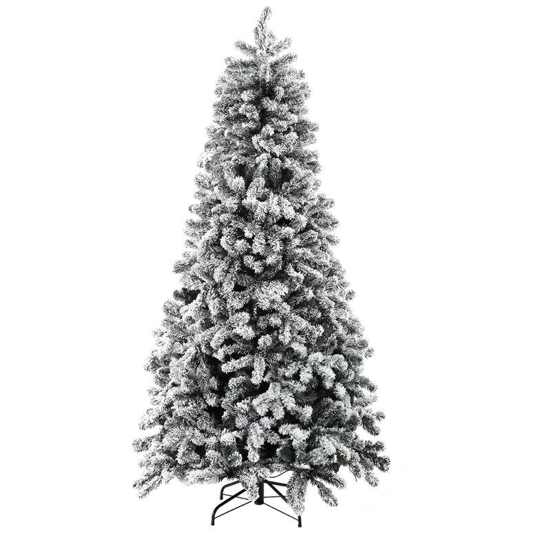 2.1m Snow-Flocked Christmas Tree – 500 Warm White LEDs