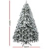 Christmas Tree 2.4m Snow Flocked 1165 Tips