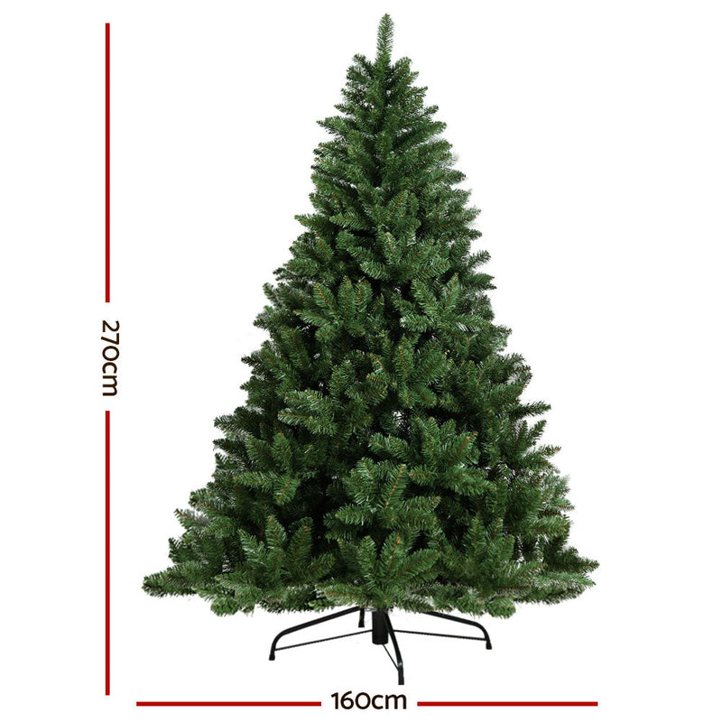 Christmas Tree 2.7m Green 1590 Tips
