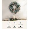 60cm Christmas Wreath with LED Lights Snowy Garland
