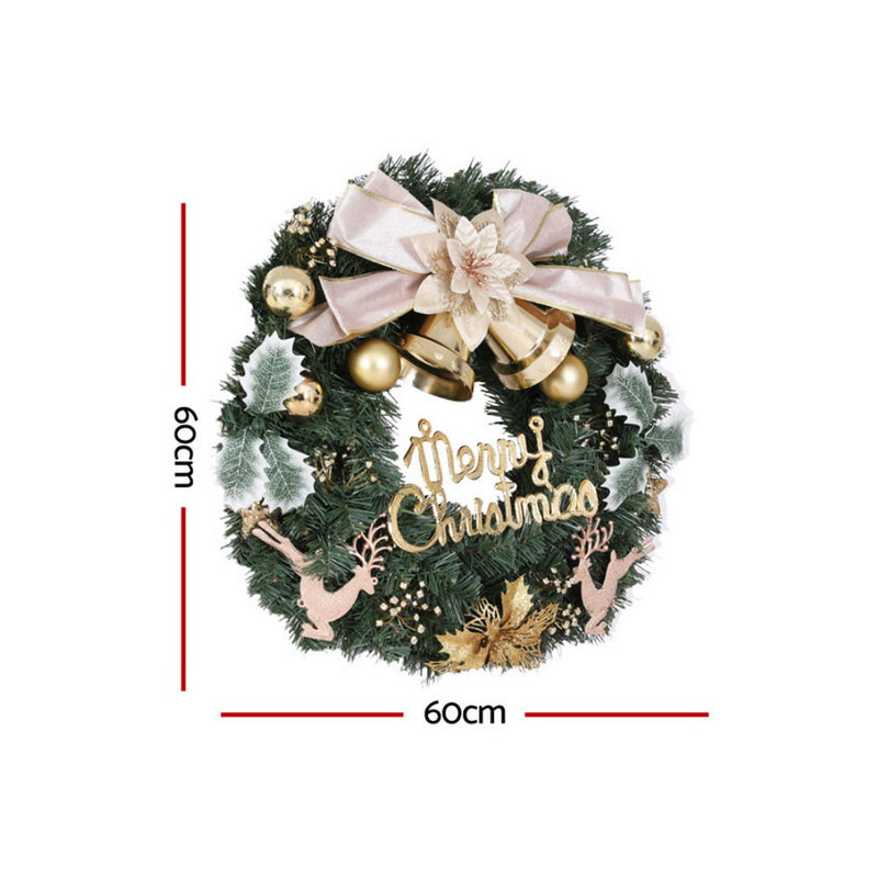 Christmas Wreath 60CM Garland Flowers Baubles