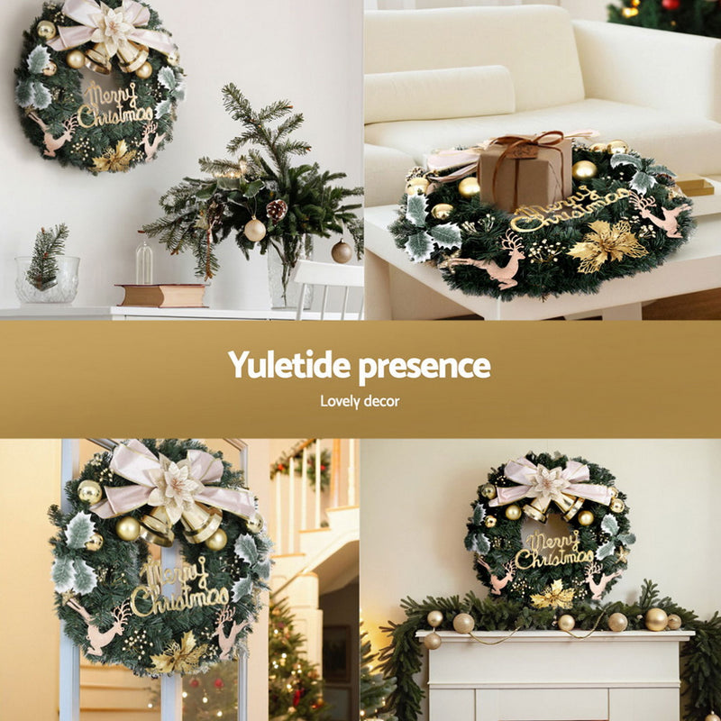 Christmas Wreath 60CM Garland Flowers Baubles