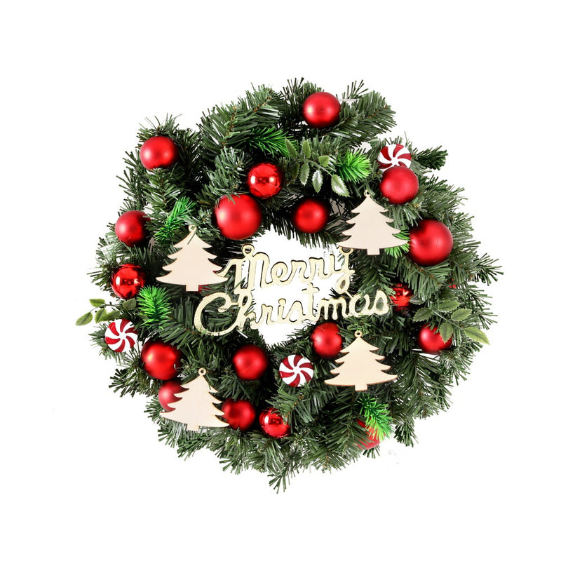 Christmas Wreath 40CM Garland With Baubles