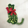 Christmas Cat Wreath Pre-lit 20 LED