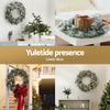 60cm Christmas Wreath LED Lights Snowy Berries Garland