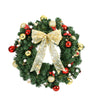 60CM LED Christmas Wreath with Berries & Garland Lights