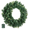 60cm Pre-Lit Christmas Wreath with Warm White LEDs