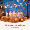 3X6M Christmas Lights Curtain Light Warm White 600 LED