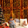 3X6M Christmas Lights Curtain Light Warm White 600 LED