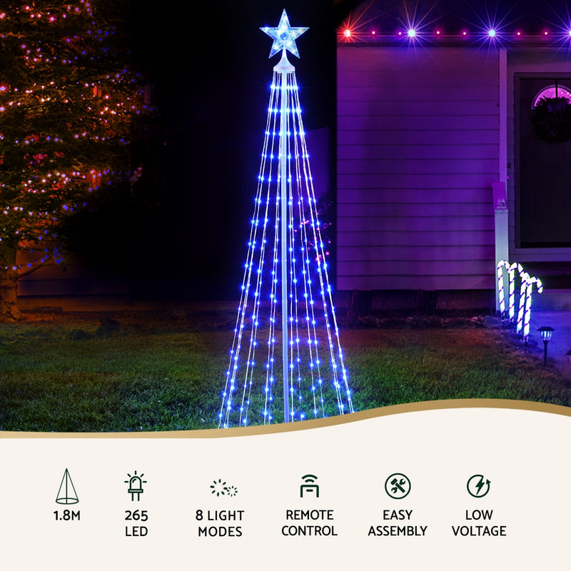 1.8M Christmas Tree 265 LED RGB