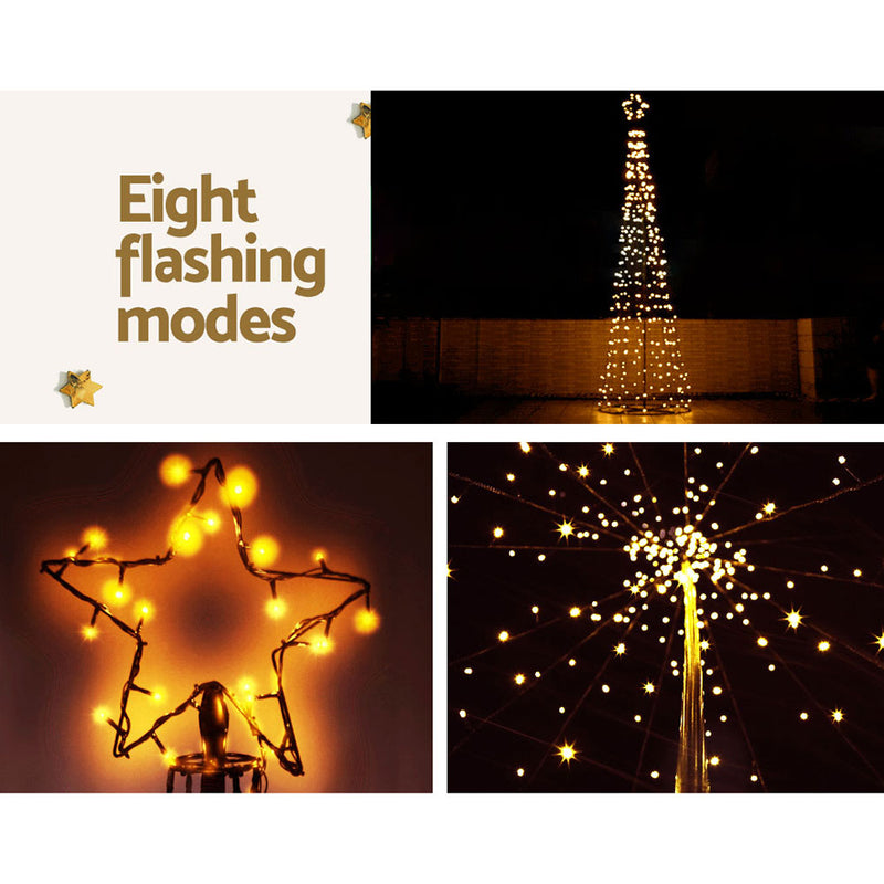 3.6M Christmas Tree LED Solar Warm
