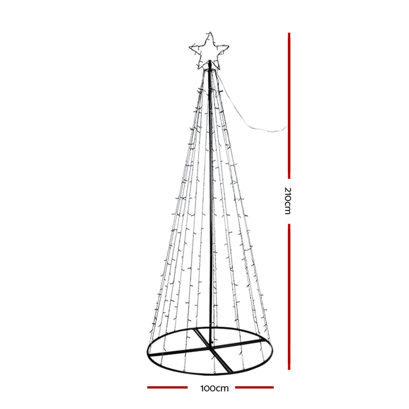2.1M Christmas Tree 264 LED Solar