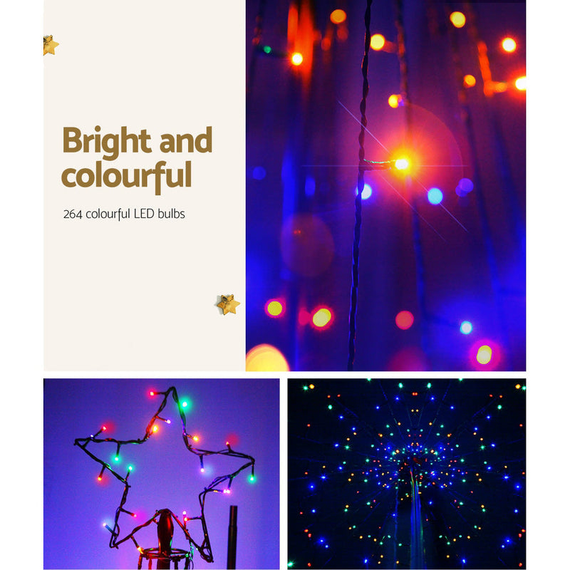 2.1M Christmas Tree 264 LED Solar
