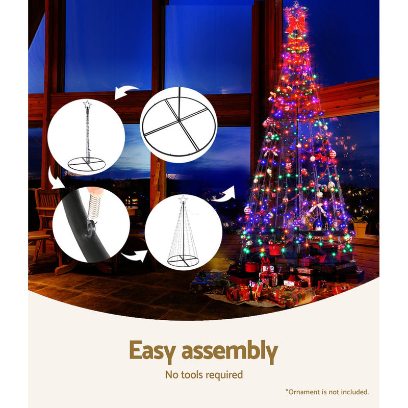 2.1M Christmas Tree 264 LED Solar