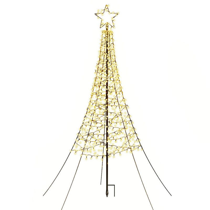 Solar Christmas Tree 2.1m 320 LED Net Lights