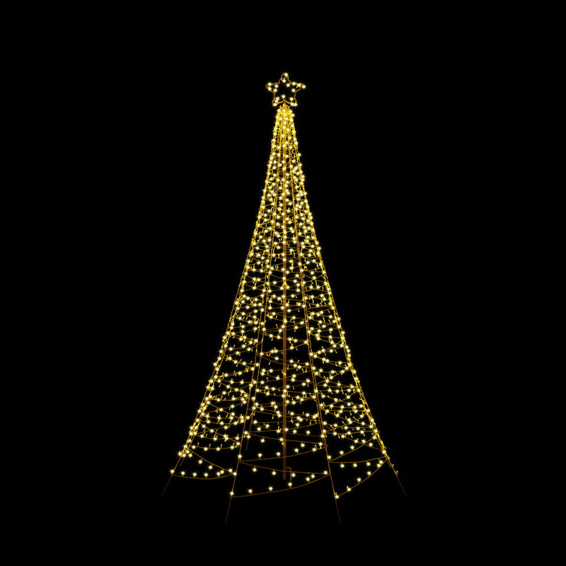 Solar Christmas Tree 2.1m 320 LED Net Lights