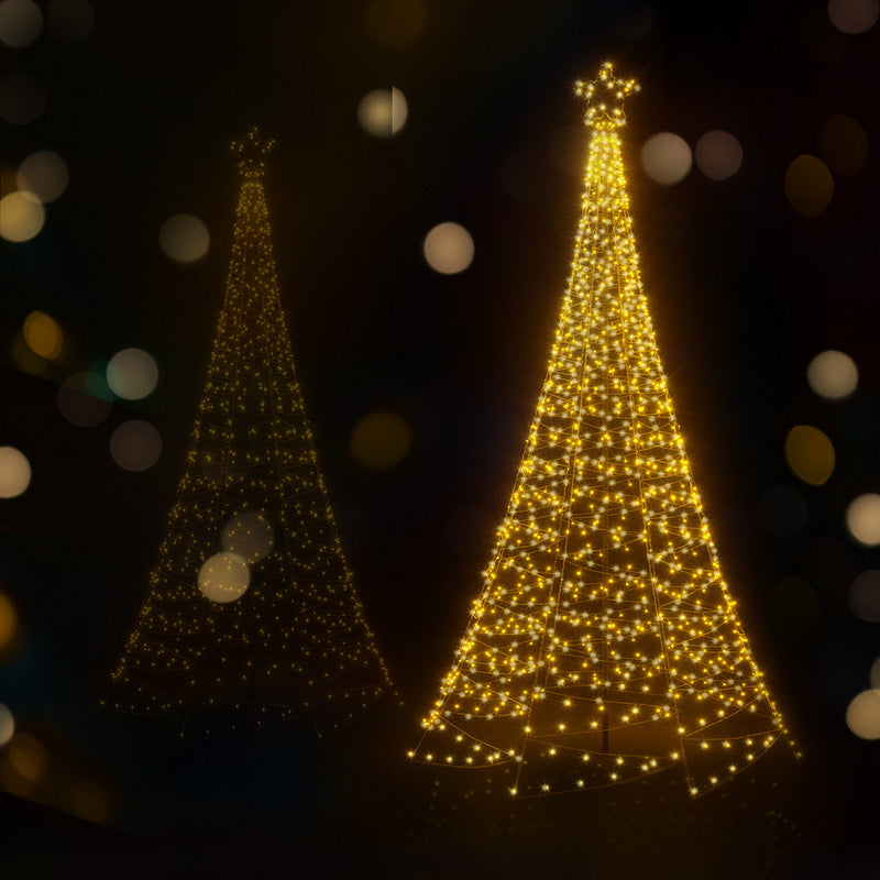 Solar Christmas Tree 2.1m 320 LED Net Lights