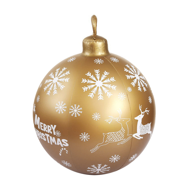 Christmas Inflatable Ball Bauble 60cm Outdoor Gold