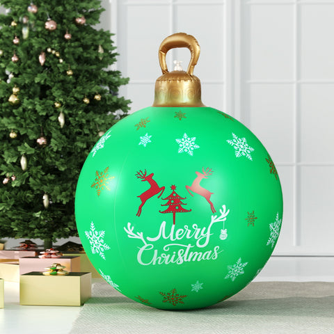 Christmas Inflatable Ball Bauble 60cm Outdoor Green