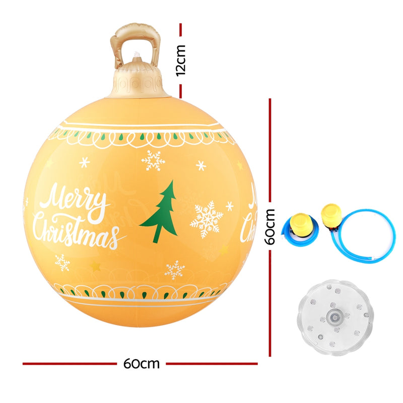 Christmas Inflatable Ball 60cm Led Illuminated