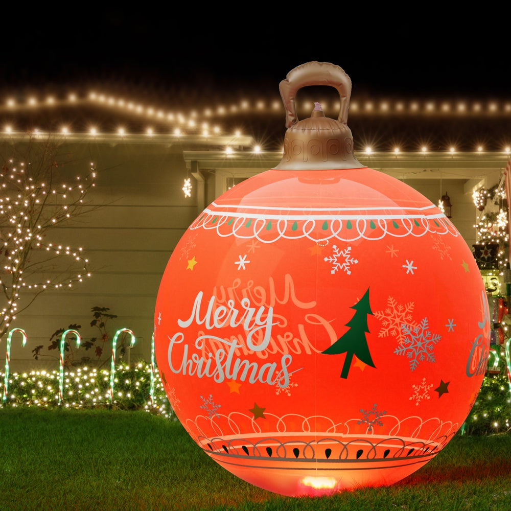 Christmas Inflatable Ball 60cm Led Illuminated Merry Christmas