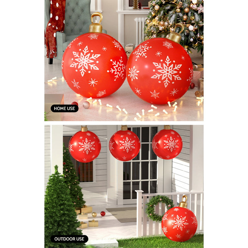Christmas Inflatable Ball Bauble 60cm Outdoor Red