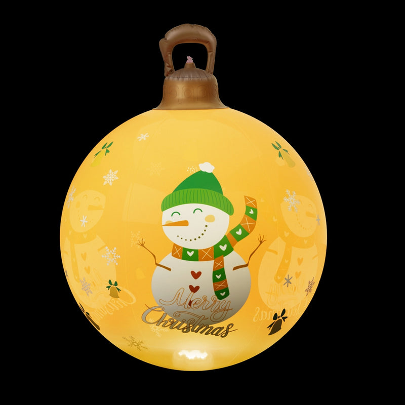Christmas Inflatable Ball 60cm Led Illuminated Snowman