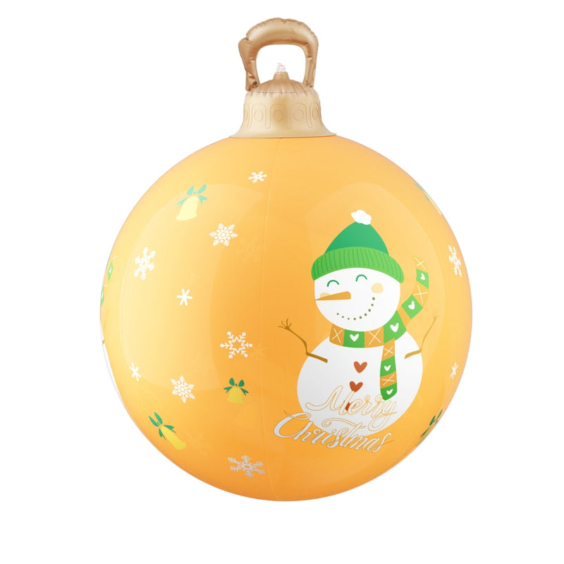 Christmas Inflatable Ball 60cm Led Illuminated Snowman