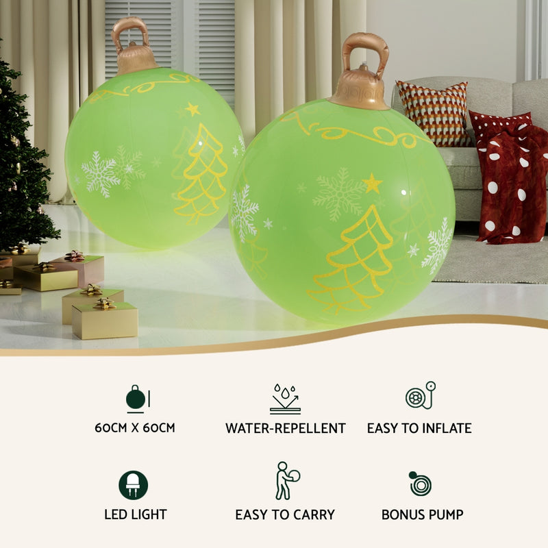 Christmas Inflatable Ball 60cm Led Illuminated