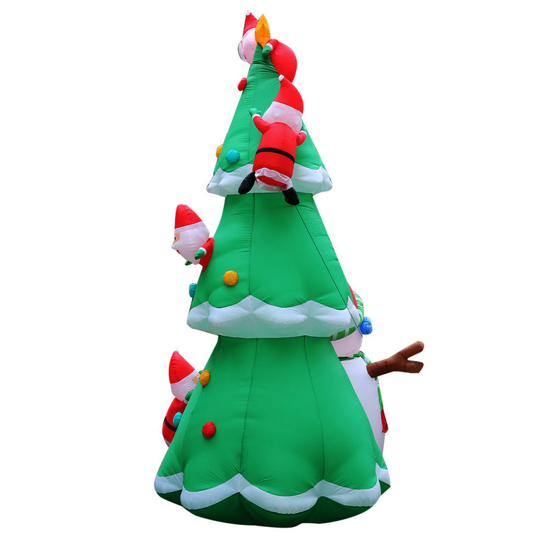 Christmas Inflatable Santa Tree 5M Illuminated