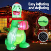 Christmas Inflatable Dinosaur 1.8M Height LED Illuminated