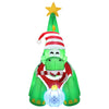 Christmas Inflatable Dinosaur 1.86M Height LED Illuminated