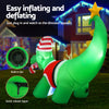Christmas Inflatable Dinosaur 1.86M Height LED Illuminated