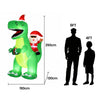 2.5M Christmas Inflatable Dinosaur with LED Lights