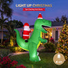 2.5M Christmas Inflatable Dinosaur with LED Lights