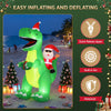 2.5M Christmas Inflatable Dinosaur with LED Lights