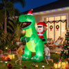 2.5M Christmas Inflatable Dinosaur with LED Lights