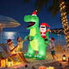 2.5M Christmas Inflatable Dinosaur with LED Lights