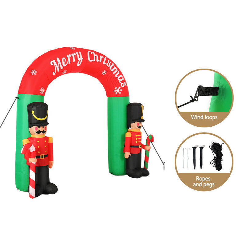 Christmas Inflatable Archwary Nutcracker 3M Illuminated