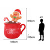 1.8M Christmas Inflatable Cup with LED Lights