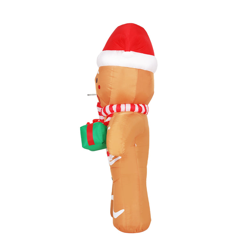 Christmas Inflatable Gingerbread Man 2.4M Illuminated