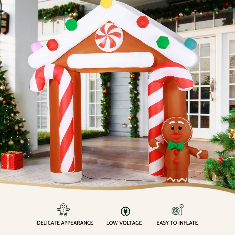 Christmas Inflatable Archwary Ginger 2.8M Illuminated