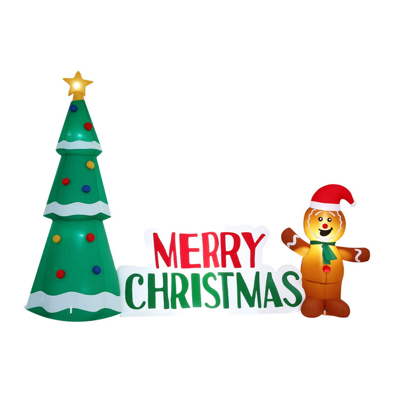 Christmas Inflatable Gingerbread Man 1.5M Height LED