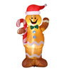 1.5M Christmas Inflatable Gingerbread Man with LED Lights