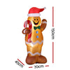 1.5M Christmas Inflatable Gingerbread Man with LED Lights