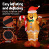 1.5M Christmas Inflatable Gingerbread Man with LED Lights